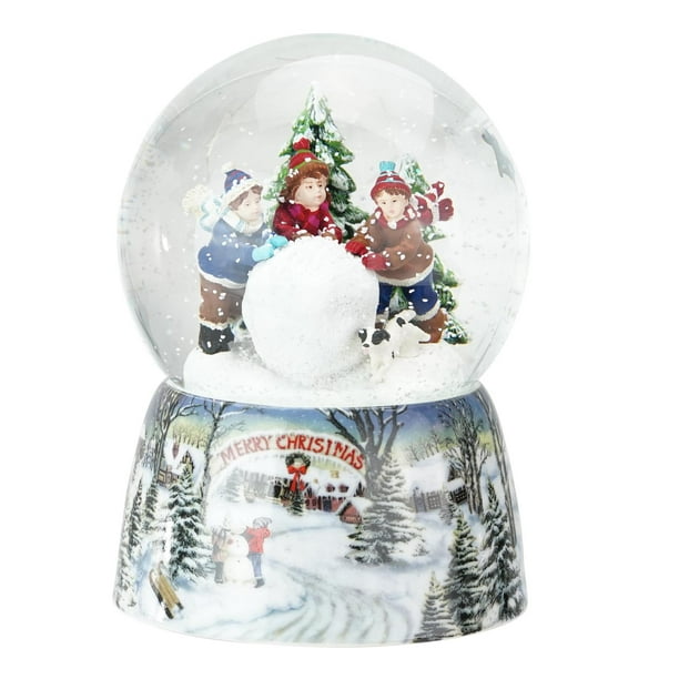 Holiday Time~The Big Snowball~Boys~Children~Christmas Village